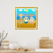 Alte Hippies Die nicht. Poster (Küche)