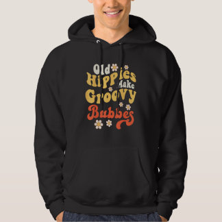 Alte Hippies machen groovy Bubbes Retro 70er Daisy Hoodie