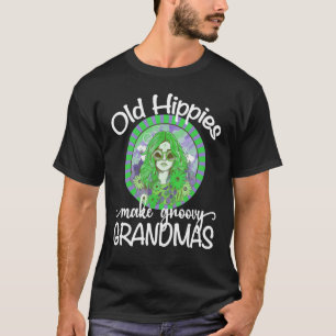 Alte Hippies machen Groovy Grandmas Retro 70er Gra T-Shirt