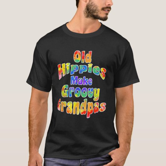 Alte Hippies machen Groovy Grandpas Cool Hippy Gra T-Shirt (Vorderseite)