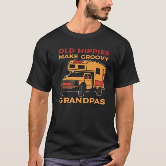 Alte Hippies machen Groovy Grandpas Hippie Ld Hipp T-Shirt (Vorderseite)