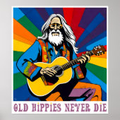 Alte Hippies nie Die Poster (Vorne)