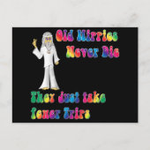 Alte Hippies Postkarte (Vorderseite)