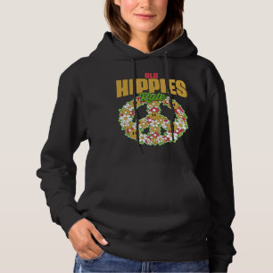 Alte Hippies Vintag Retro Kostüm Hippie Sonnenblum Hoodie