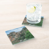 Alte historische Brücke in Ronda, Spanien Glasuntersetzer (Schrägansicht)