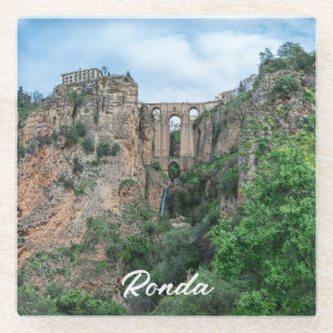 Alte historische Brücke in Ronda, Spanien Glasuntersetzer