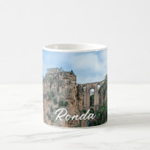 Alte historische Brücke in Ronda, Spanien Kaffeetasse