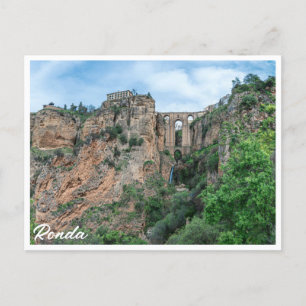 Alte historische Brücke in Ronda, Spanien Postkarte