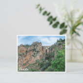 Alte historische Brücke in Ronda, Spanien Postkarte (Stehend Vorderseite)