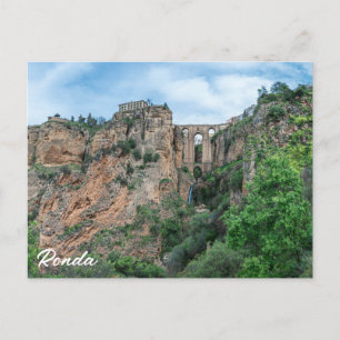 Alte historische Brücke in Ronda, Spanien Postkarte