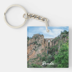 Alte historische Brücke in Ronda, Spanien Schlüsselanhänger