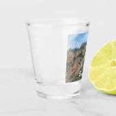 Alte historische Brücke in Ronda, Spanien Schnapsglas (Links)