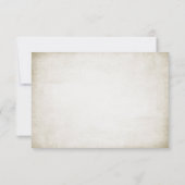 Alte Hochzeitsgrenze RSVP Karte (Rückseite)