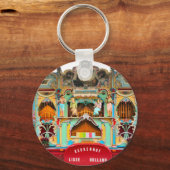 Alte holländische Fassorgel Schlüsselanhänger (Vorderseite)