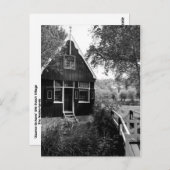 Alte holländische Hütte Postkarte (Vorne/Hinten)