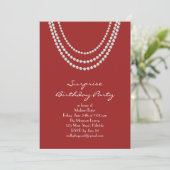 Alte Hollywood Überraschung Geburtstagsparty Einla Einladung (Stehend Vorderseite)