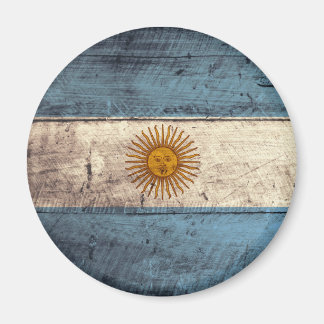 Alte Holzargentinische Fahne Magnet