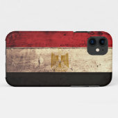 Alte hölzerne Ägypten-Flagge Case-Mate iPhone Hülle (Rückseite (Horizontal))