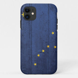 Alte hölzerne Alaska-Flagge Case-Mate iPhone Hülle