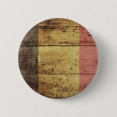 Alte hölzerne Belgien-Flagge Button (Vorderseite)