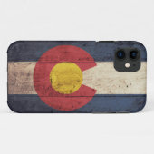 Alte hölzerne Colorado-Flagge Case-Mate iPhone Hülle (Rückseite (Horizontal))