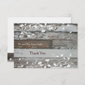 Alte hölzerne Ebene danken Ihnen, mit Umschlag zu Dankeskarte (Vorne/Hinten)