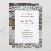 Alte hölzerne einladung (Vorne/Hinten)