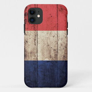 Alte hölzerne Frankreich-Flagge Case-Mate iPhone Hülle