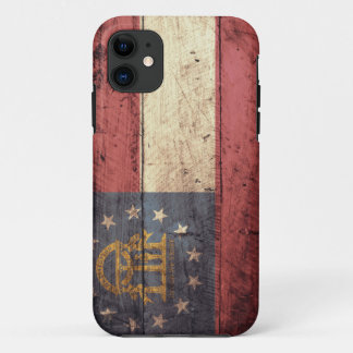 Alte hölzerne Georgia-Flagge; Case-Mate iPhone Hülle