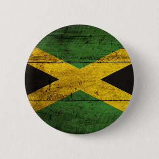 Alte hölzerne Jamaika-Flagge Button