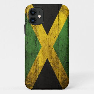 Alte hölzerne Jamaika-Flagge iPhone 11 Hülle