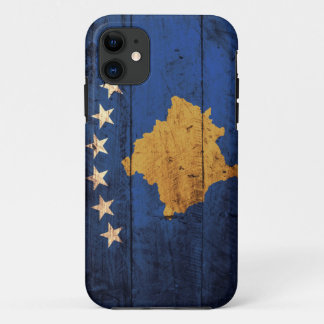 Alte hölzerne Kosovo-Flagge Case-Mate iPhone Hülle