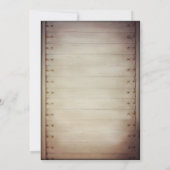 Alte hölzerne Latte-Tür-rustikale Einladung (Rückseite)