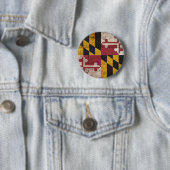 Alte hölzerne Maryland-Flagge Button (Beispiel)