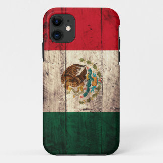 Alte hölzerne Mexiko-Flagge Case-Mate iPhone Hülle