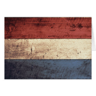Alte hölzerne niederländische Flagge