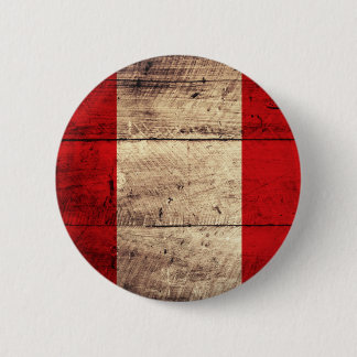 Alte hölzerne Peru-Flagge Button