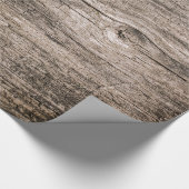 Alte hölzerne Planken Geschenkpapier (Ecke)