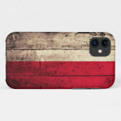 Alte hölzerne Polen-Flagge Case-Mate iPhone Hülle (Rückseite (Horizontal))