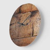 "Alte hölzerne" runde (große) Wanduhr (Winkel)