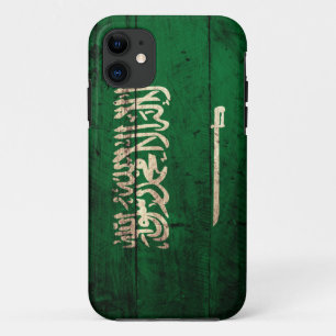 Alte hölzerne saudische Flagge Case-Mate iPhone Hülle