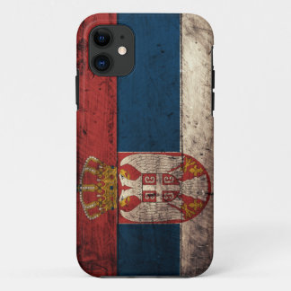Alte hölzerne Serbien-Flagge Case-Mate iPhone Hülle