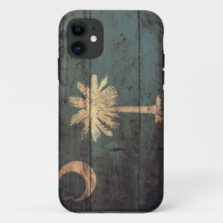 Alte hölzerne South- Carolinaflagge; Case-Mate iPhone Hülle