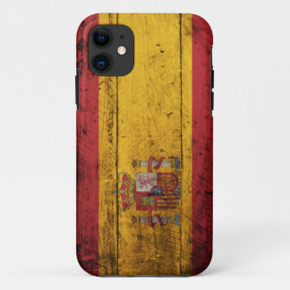 Alte hölzerne Spanien-Flagge Case-Mate iPhone Hülle