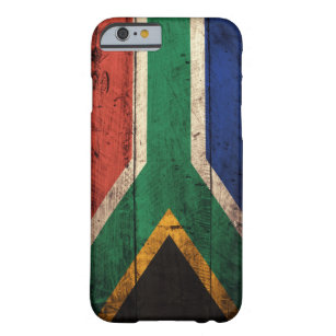 Alte hölzerne Südafrika-Flagge Barely There iPhone 6 Hülle