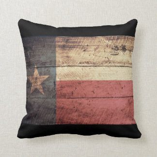 Alte hölzerne Texas-Flagge; Kissen