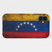 Alte hölzerne Venezuela-Flagge Case-Mate iPhone Hülle (Rückseite (Horizontal))