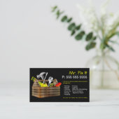 Alte hölzerne visitenkarte (Stehend Vorderseite)