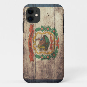 Alte hölzerne West- Virginiaflagge Case-Mate iPhone Hülle