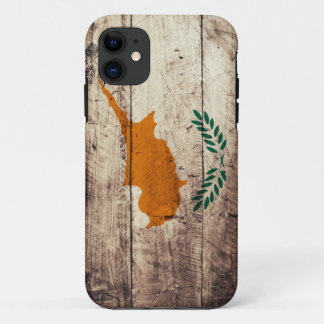Alte hölzerne Zypern-Flagge iPhone 11 Hülle